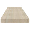 Flytende vegghyller 2 stk eik 90x23,5x3,8 cm MDF