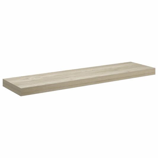 Flytende vegghyller 2 stk eik 90x23,5x3,8 cm MDF vidaXL