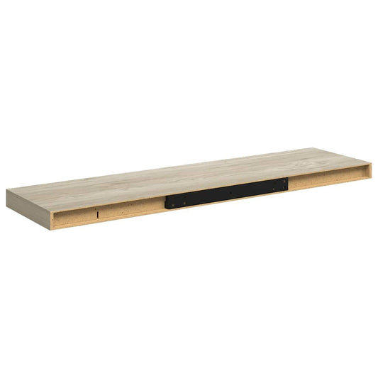 Flytende vegghyller 2 stk eik 90x23,5x3,8 cm MDF vidaXL