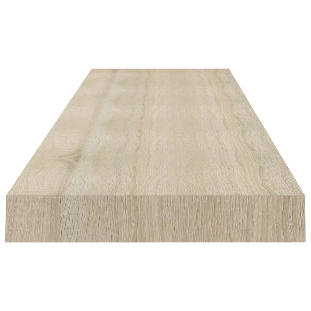 Flytende vegghylle eik 120x23,5x3,8 cm MDF