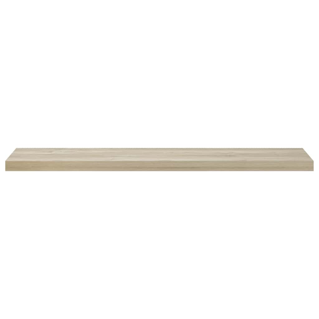 Flytende vegghylle eik 120x23,5x3,8 cm MDF