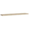 Flytende vegghyller 2 stk eik 120x23,5x3,8 cm MDF