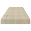Flytende vegghyller 2 stk eik 120x23,5x3,8 cm MDF