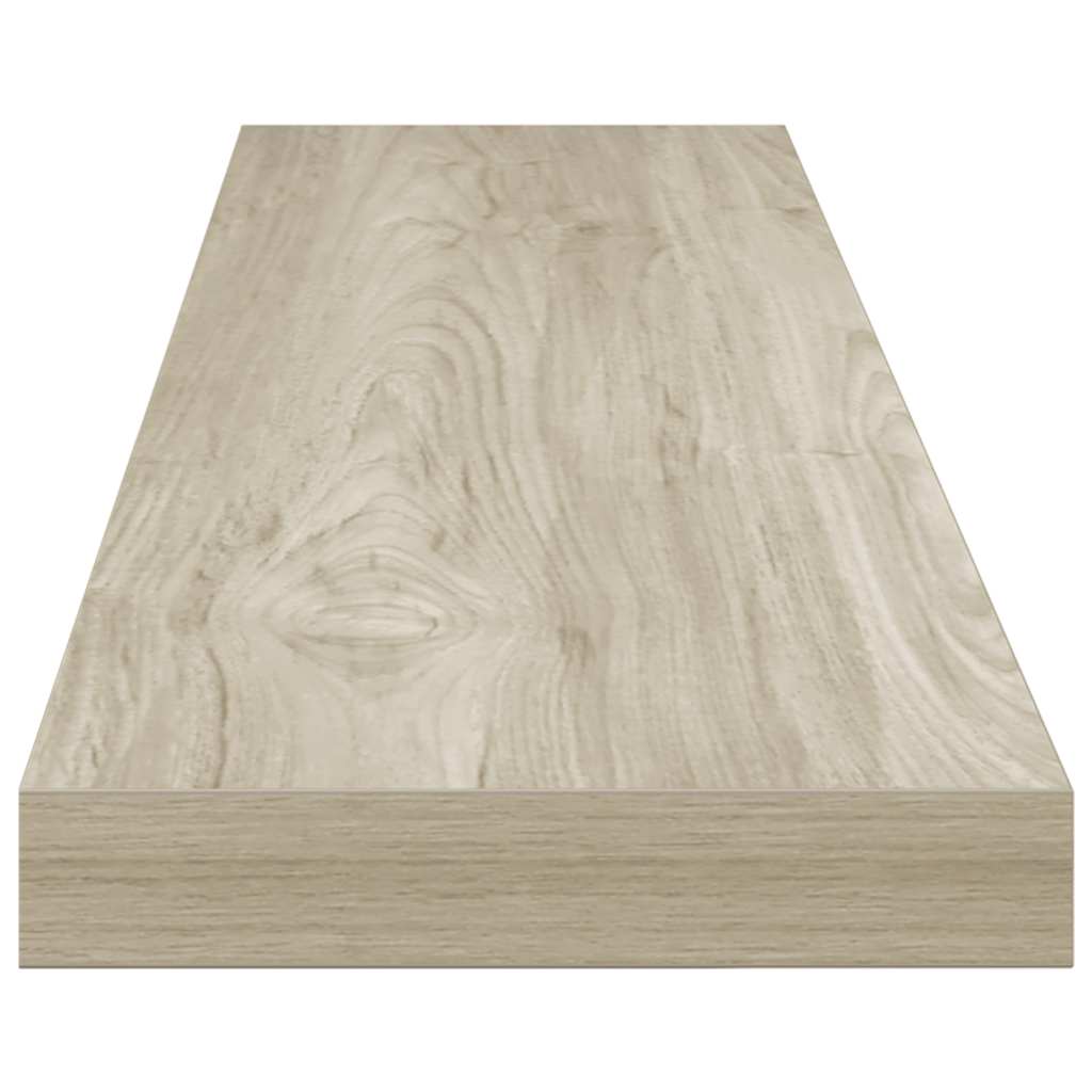 Flytende vegghyller 2 stk eik 120x23,5x3,8 cm MDF vidaXL