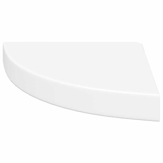 Flytende vegghyller 2 stk hvit 25x25x3,8 cm MDF
