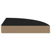 Flytende vegghyller 4 stk svart 25x25x3,8 cm MDF