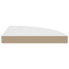 Flytende hjørnehyller 2 stk hvite 35x35x3,8 cm MDF