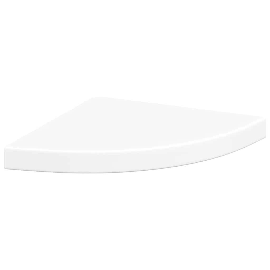 Flytende vegghyller 4 stk hvit 35x35x3,8 cm MDF