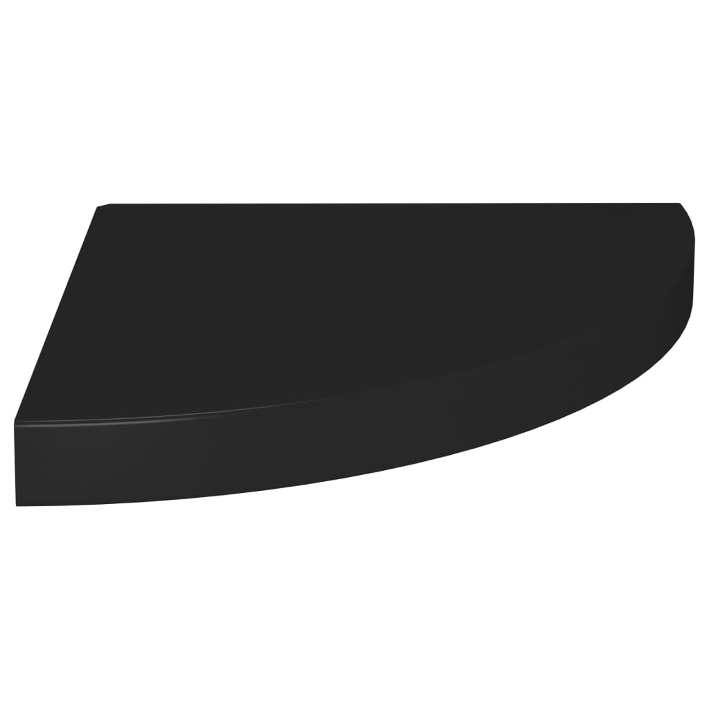 Flytende vegghylle svart 35x35x3,8 cm MDF
