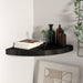 Flytende vegghylle svart 35x35x3,8 cm MDF
