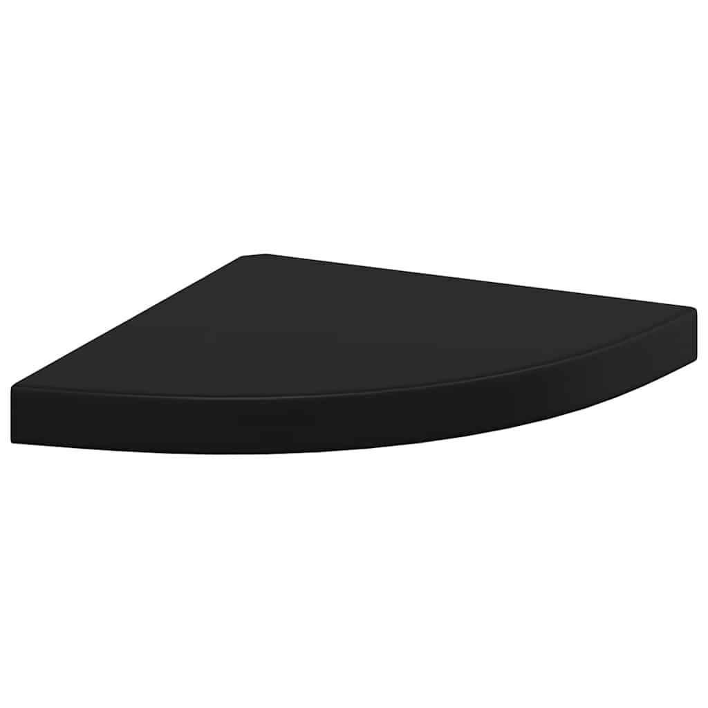 Flytende vegghyller 4 stk svart 35x35x3,8 cm MDF
