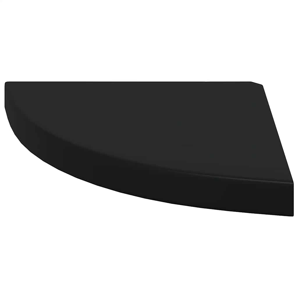 Flytende vegghyller 4 stk svart 35x35x3,8 cm MDF