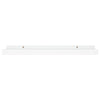 Flytende vegghyller 2 stk hvit 40x9x3 cm MDF