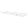 Flytende vegghyller 2 stk hvit 40x9x3 cm MDF