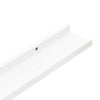 Flytende vegghyller 2 stk hvit 40x9x3 cm MDF