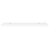 Flytende vegghyller 2 stk hvit 60x9x3 cm MDF