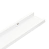 Flytende vegghyller 2 stk hvit 60x9x3 cm MDF