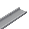 Flytende vegghyller 2 stk grå 40x9x3 cm MDF