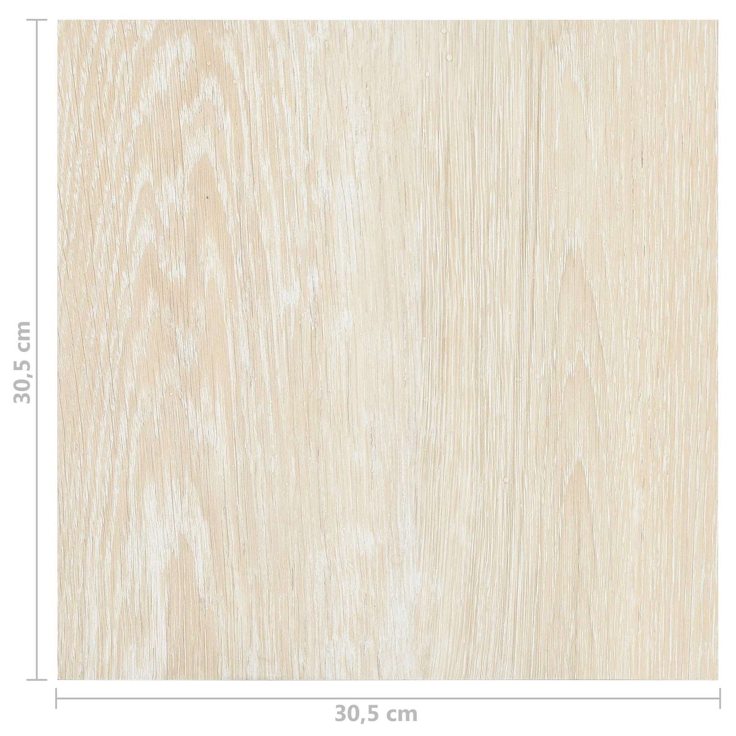 Gulvplanker 5,11 m² 55 pcs PVC Hvit og Beige