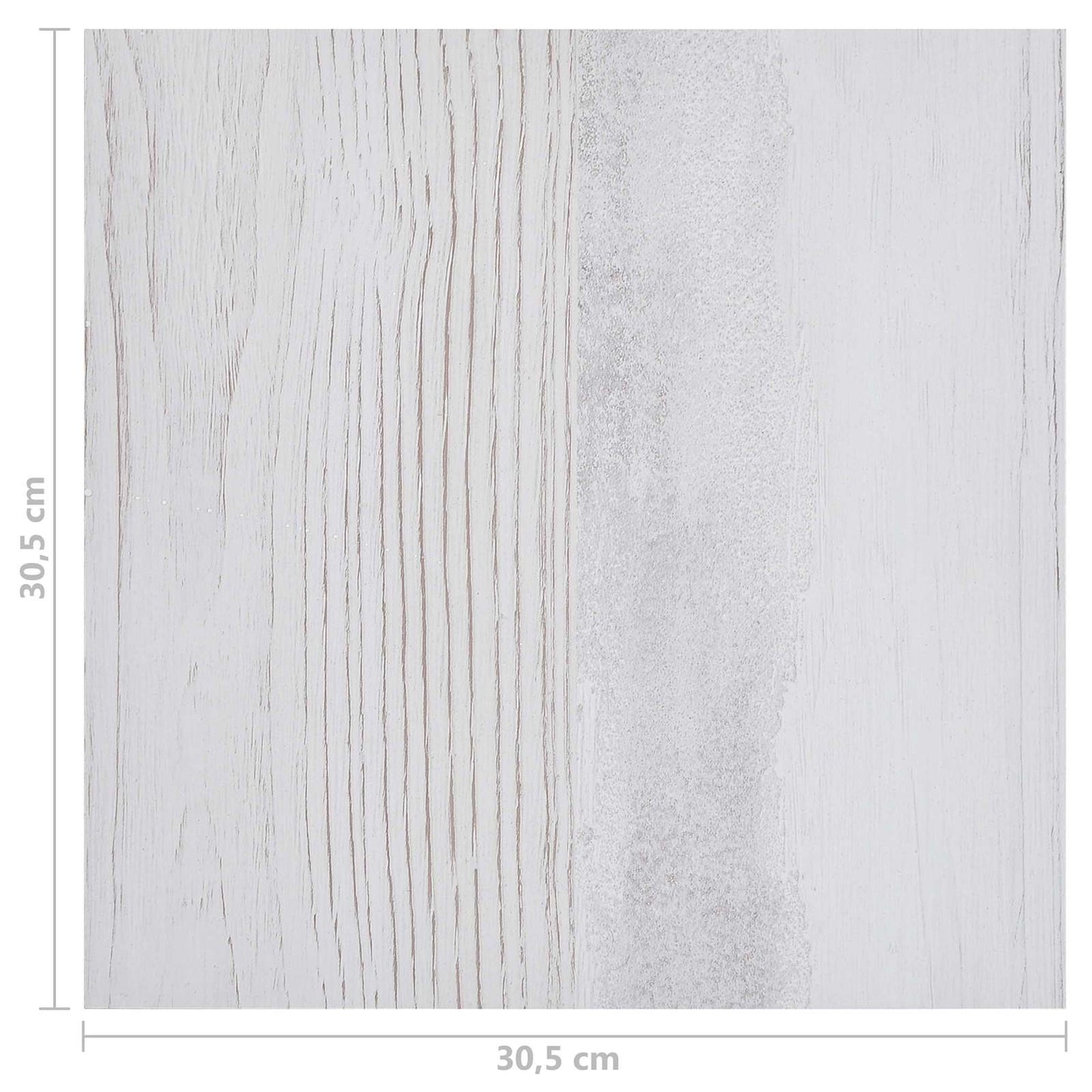 Gulvplanker 5,11 m² 55 pcs PVC Hvit og lysegrå