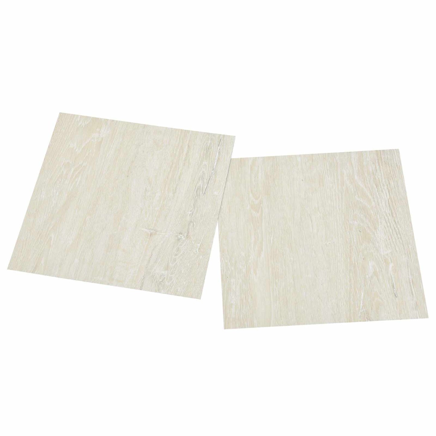 Gulvplanker 5,11 m² 55 pcs PVC Kremhvit
