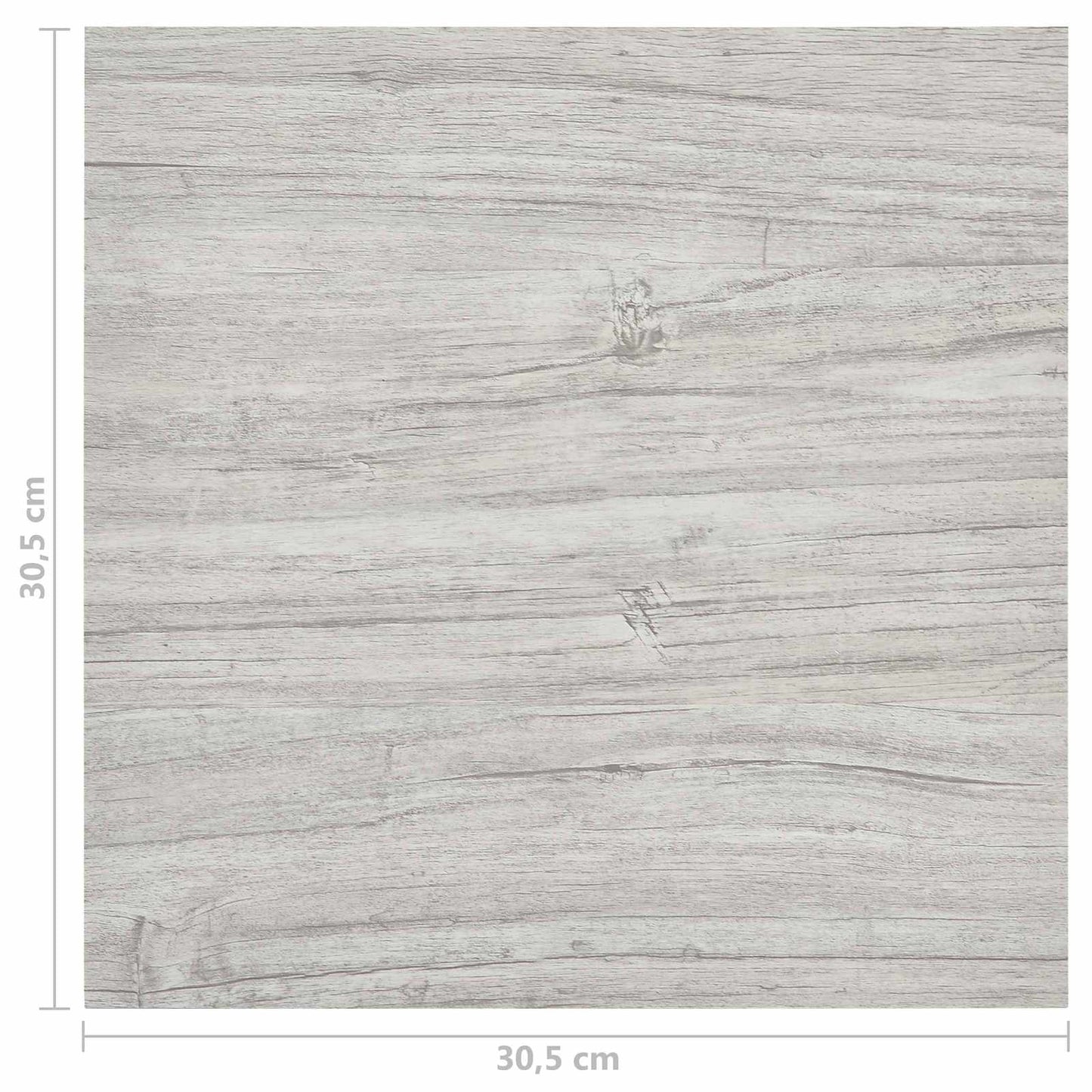 Gulvplanker 5,11 m² 55 pcs PVC Grå og tre