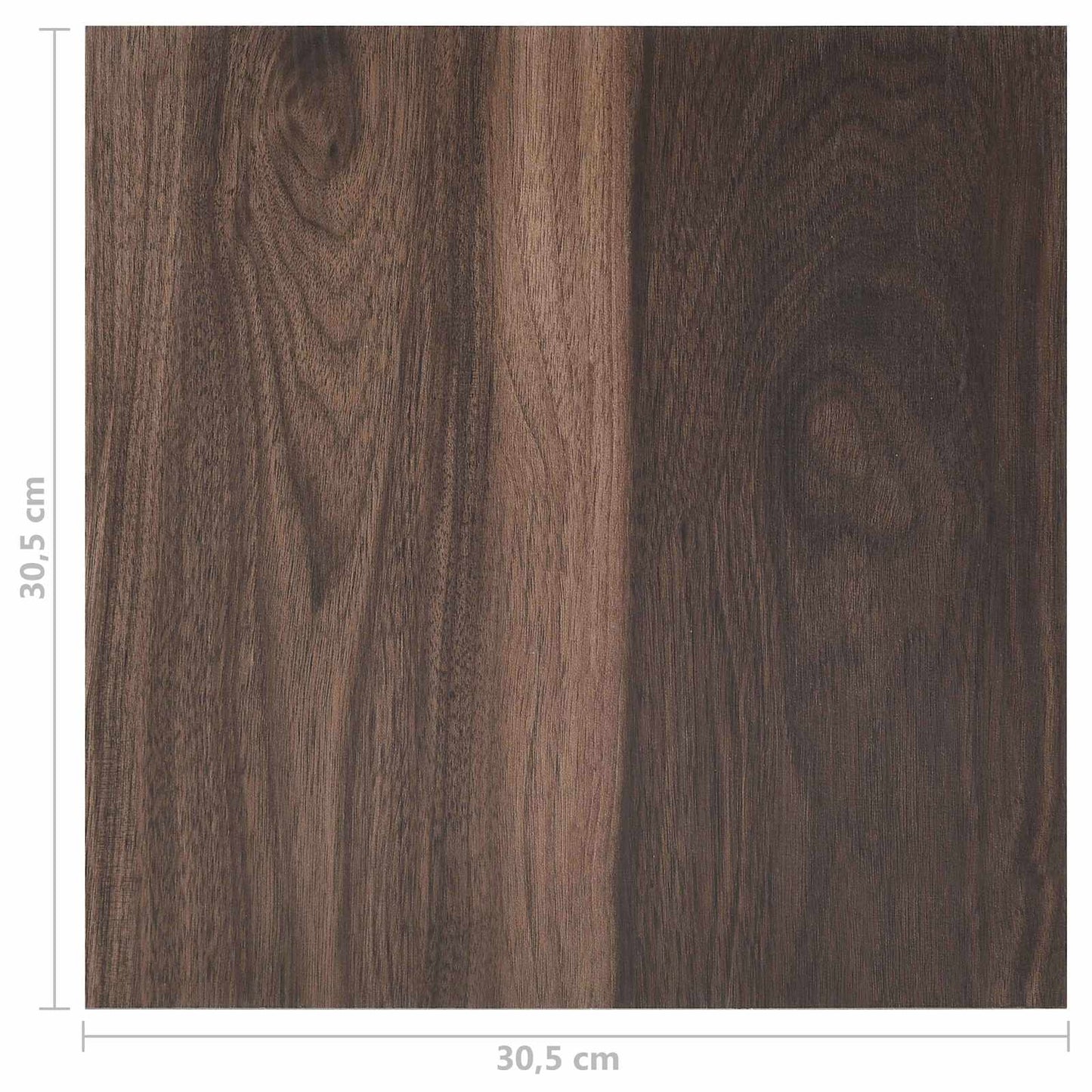 Gulvplanker 55 pcs Mørk brun 5,11 m² PVC
