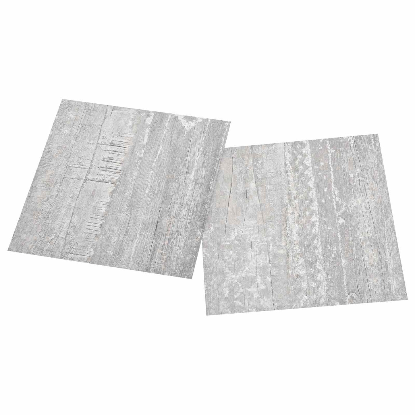 Gulvplanker 5,11 m² 55 pcs PVC Lys Grå og Hvit