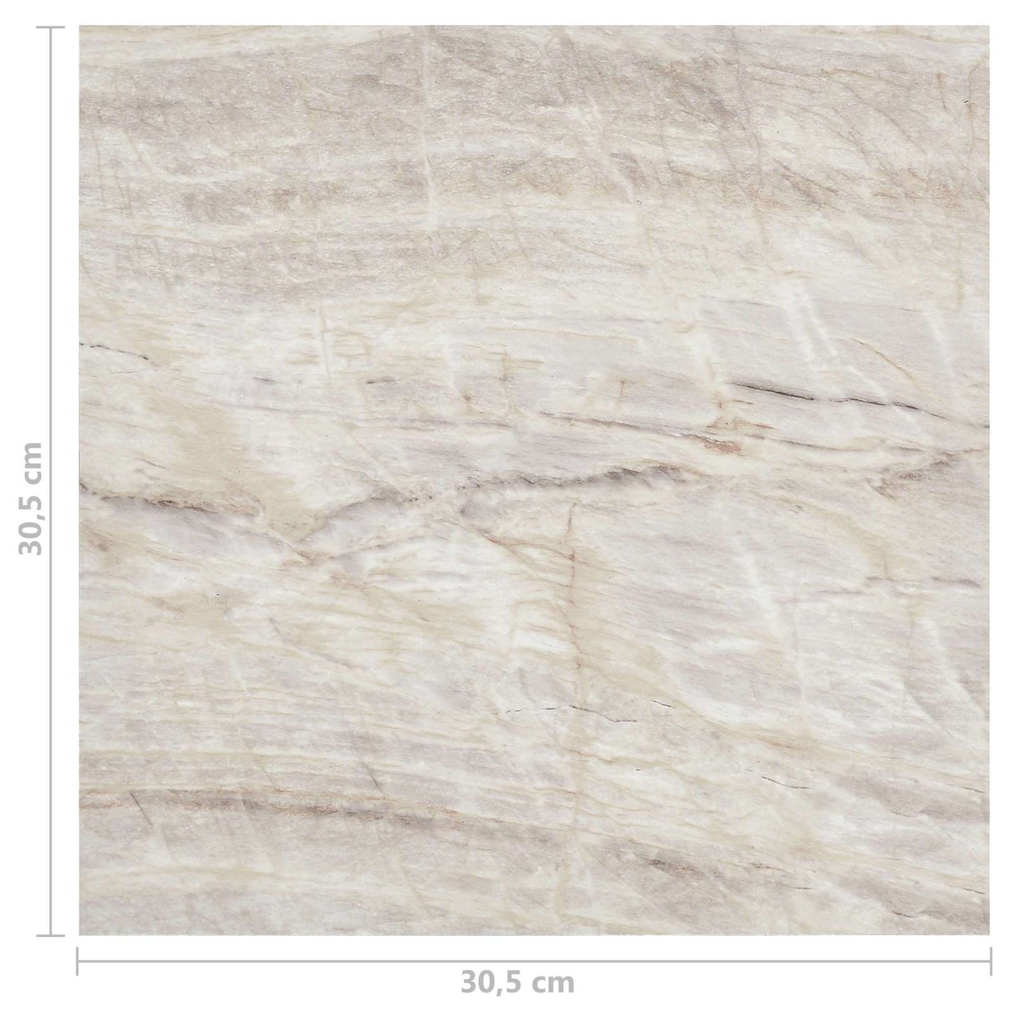 Gulvplanker 5,11 m² 55 pcs PVC Brun og Beige