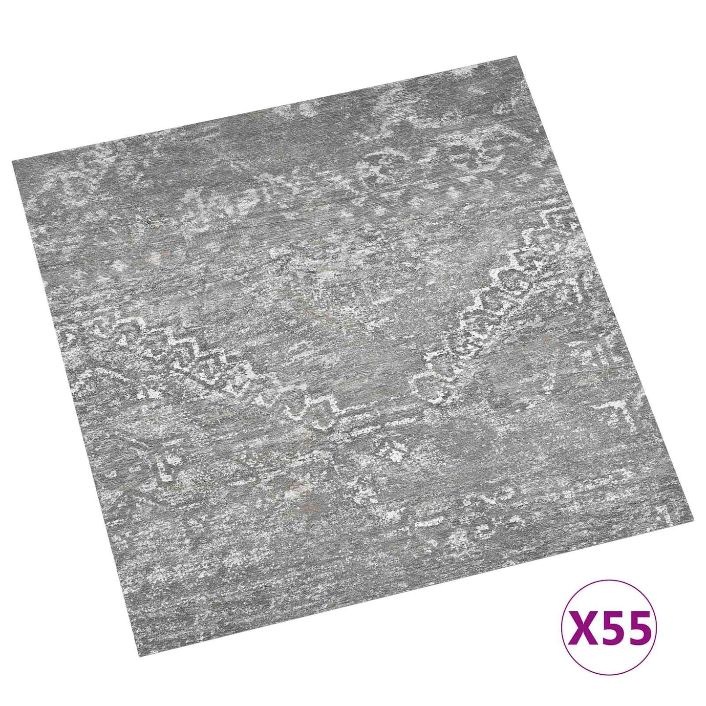 Gulvplanker 55 pcs BetongGrå 5,11 m² PVC