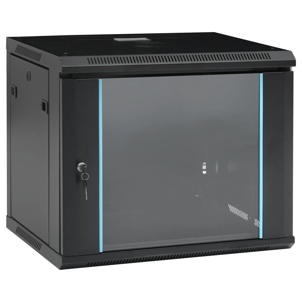 Nettverksskap 9U veggmontert 19" IP20 600x450x510 mm