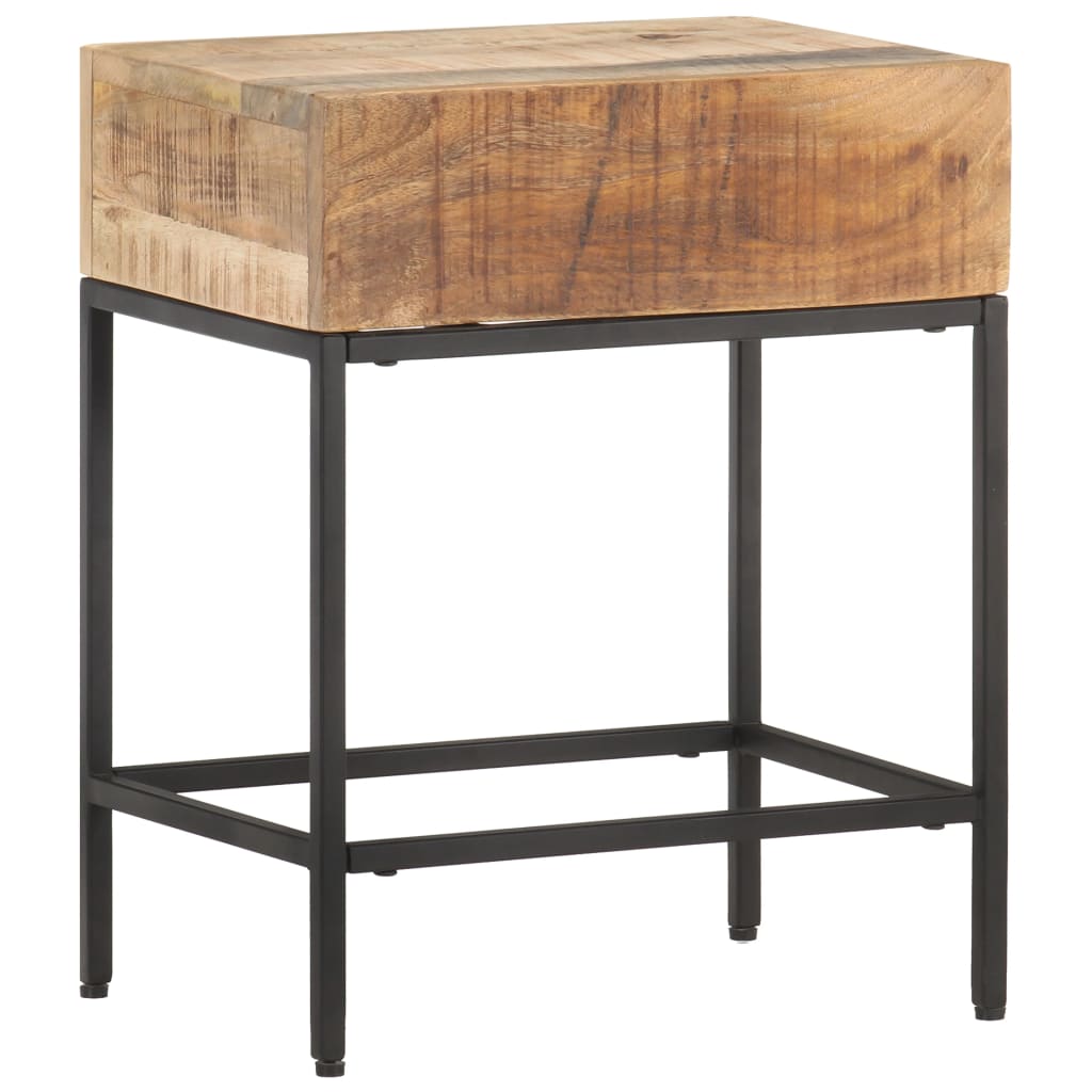 Sidebord 40x30x50 cm grovt heltre mango