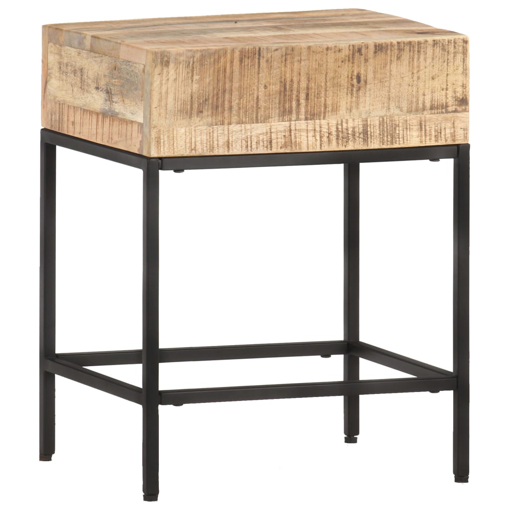 Sidebord 40x30x50 cm grovt heltre mango