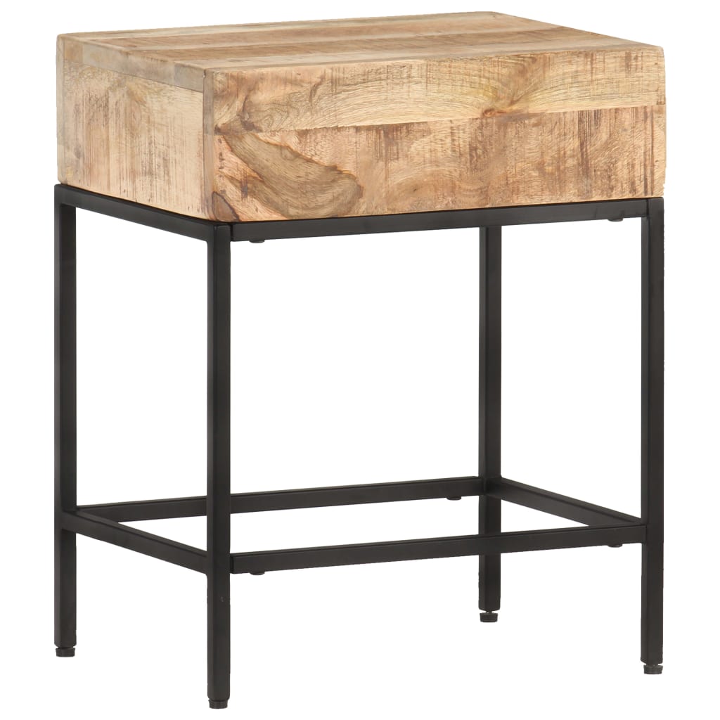 Sidebord 40x30x50 cm grovt heltre mango