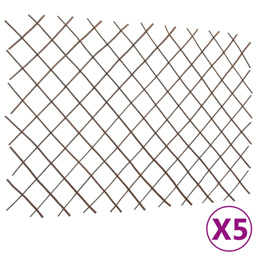 Espaliergjerder selje 5 stk 180x120 cm