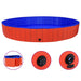 Sammenleggbart hundebasseng rød 300x40 cm PVC