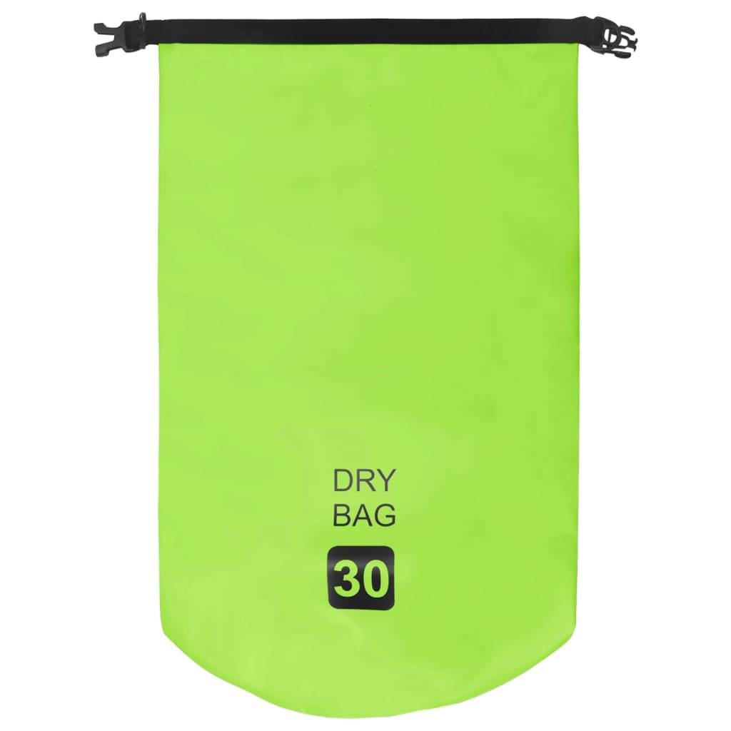 Tørrsekk grønn 30 L PVC