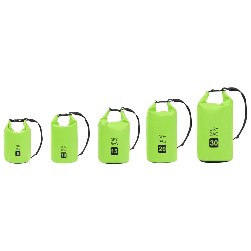 Tørrsekk grønn 30 L PVC