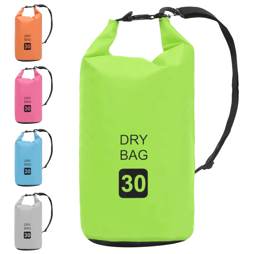 Tørrsekk grønn 30 L PVC
