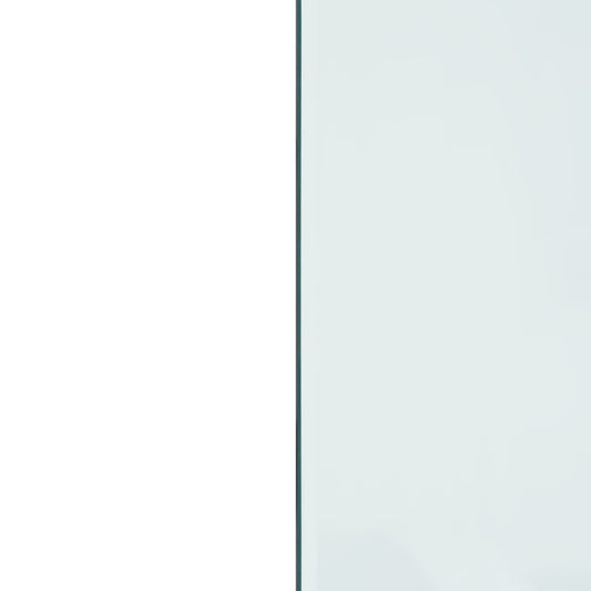 Glassplate for peis rektangulær 100x50 cm