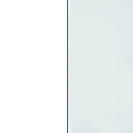 Glassplate for peis rektangulær 120x60 cm