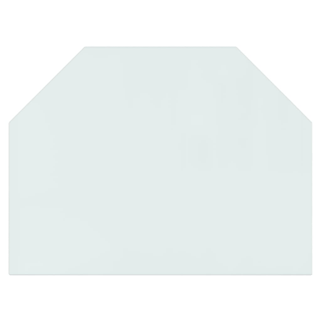 Glassplate for peis sekskantet 80x60 cm