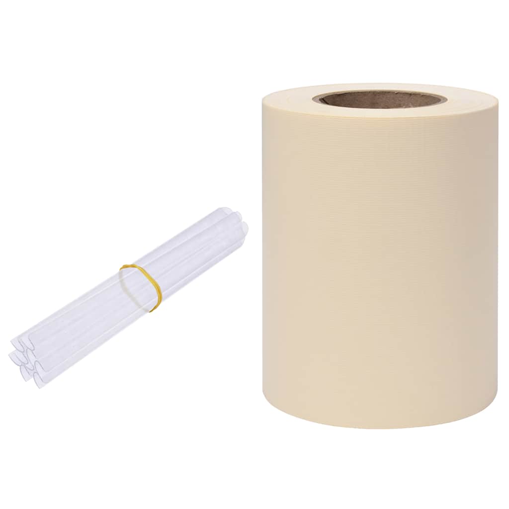 Hageskjerm PVC 35x0,19 m kremhvit