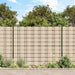 Hageskjerm 4 stk PVC 35x0,19 m kremhvit