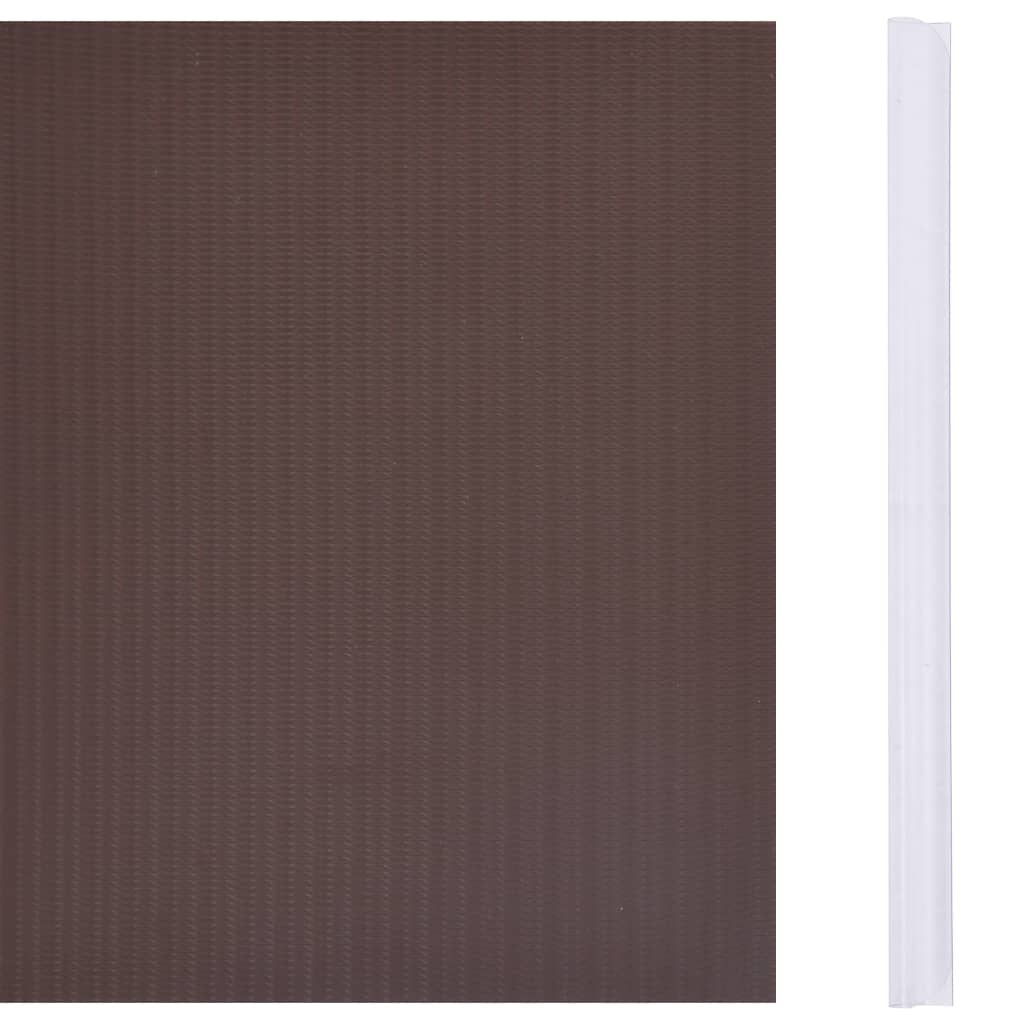 Hageskjerm PVC 35x0,19 m brun