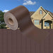 Hageskjerm PVC 70x0,19 m brun