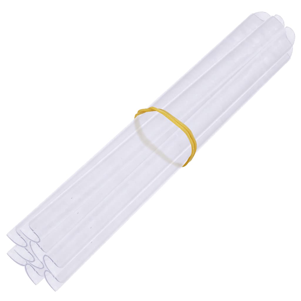 Hageskjerm 4 stk PVC 35x0,19 m brun