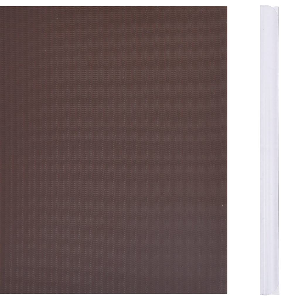 Hageskjerm 4 stk PVC 35x0,19 m brun