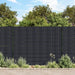 Hageskjerm 4 stk PVC 35x0,19 m matt mørkegrå
