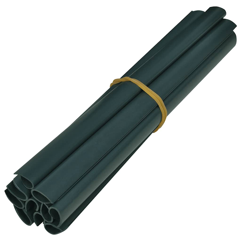 Hageskjerm 4 stk PVC 35x0,19 m matt grønn